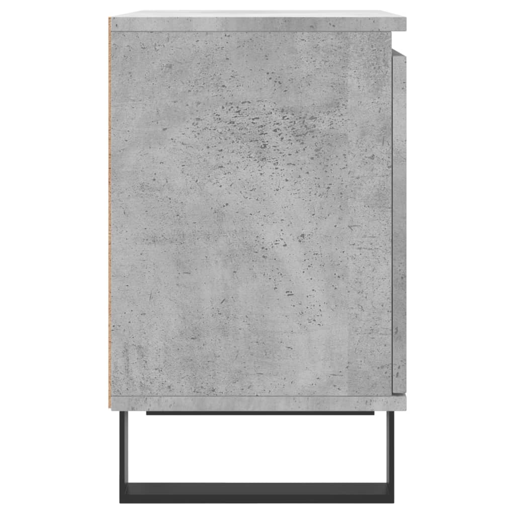 Concrete Grey Bedside Cabinets 2 Pcs - Engineered Wood, 40x30x50 cm