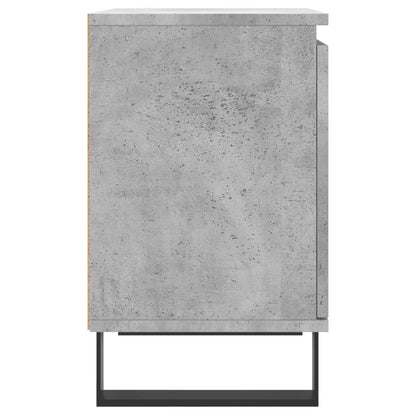 Concrete Grey Bedside Cabinets 2 Pcs - Engineered Wood, 40x30x50 cm