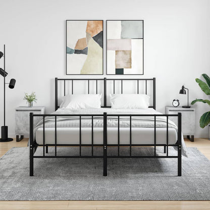Concrete Grey Bedside Cabinets 2 Pcs - Engineered Wood, 40x30x50 cm