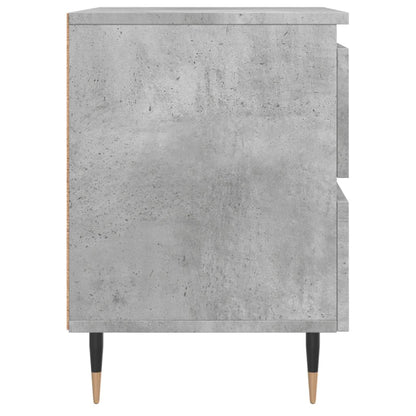 Concrete Grey Bedside Cabinet 40x35x50 cm – Engineered Wood Design