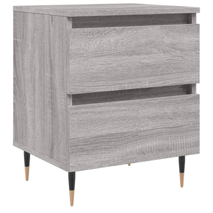 Grey Sonoma Bedside Cabinet 40x35x50 cm - Engineered Wood