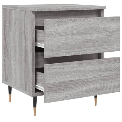 Grey Sonoma Bedside Cabinet 40x35x50 cm - Engineered Wood