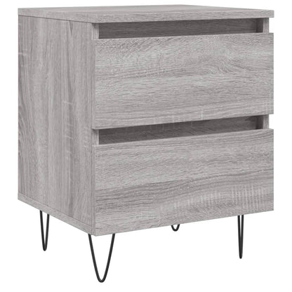 Modern Grey Sonoma Bedside Cabinet 40x35x50 cm - Engineered Wood