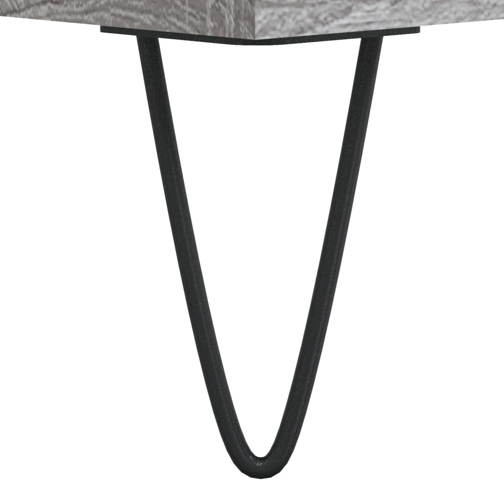 Modern Grey Sonoma Bedside Cabinet 40x35x50 cm - Engineered Wood