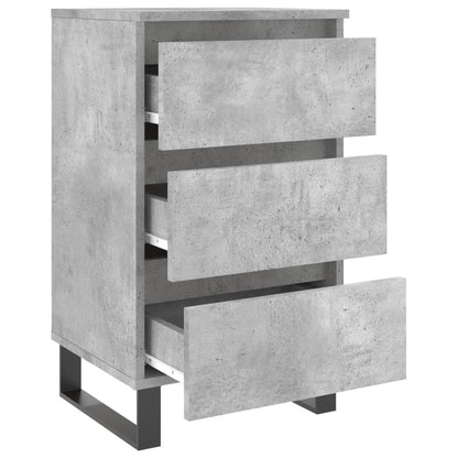 Concrete Grey Bedside Cabinets 2pcs, Engineered Wood, 40x35x69 cm
