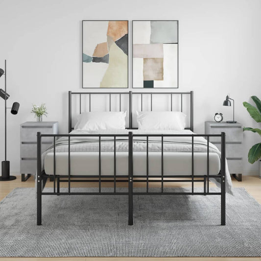 Concrete Grey Bedside Cabinets 2pcs, Engineered Wood, 40x35x69 cm