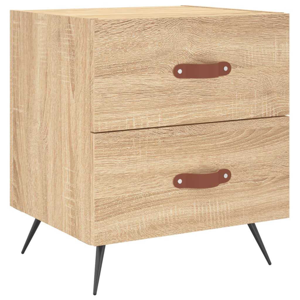 Sonoma Oak Bedside Cabinets 2 pcs - Engineered Wood 40x35x47.5 cm
