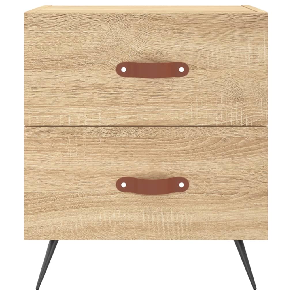 Sonoma Oak Bedside Cabinets 2 pcs - Engineered Wood 40x35x47.5 cm