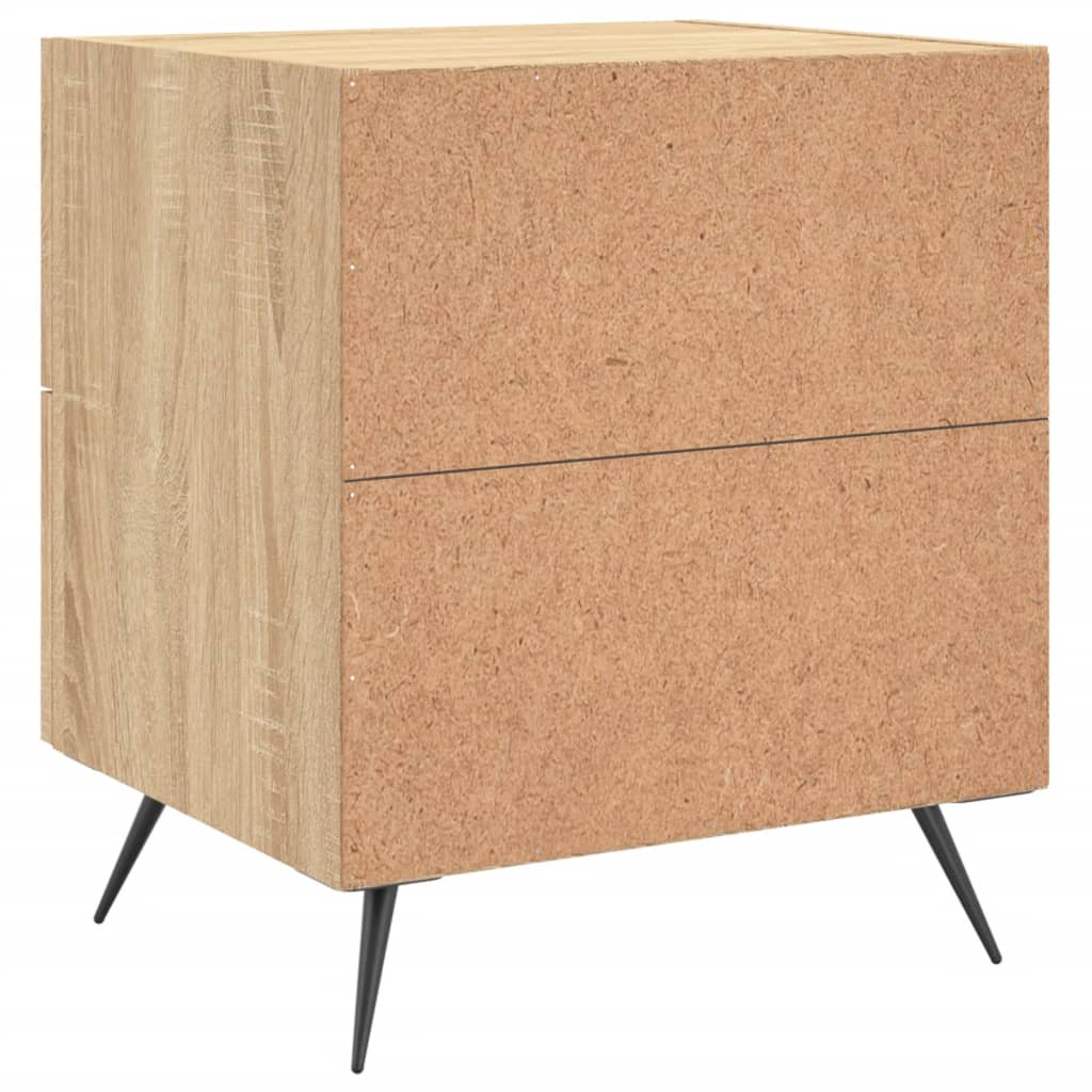 Sonoma Oak Bedside Cabinets 2 pcs - Engineered Wood 40x35x47.5 cm