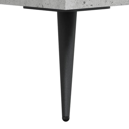 Concrete Grey Bedside Cabinet - Engineered Wood, 40x35x47.5 cm