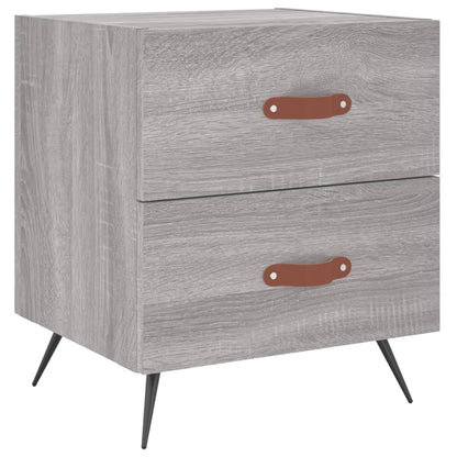Grey Sonoma Bedside Cabinets 2pcs, 40x35x47.5 cm, Engineered Wood