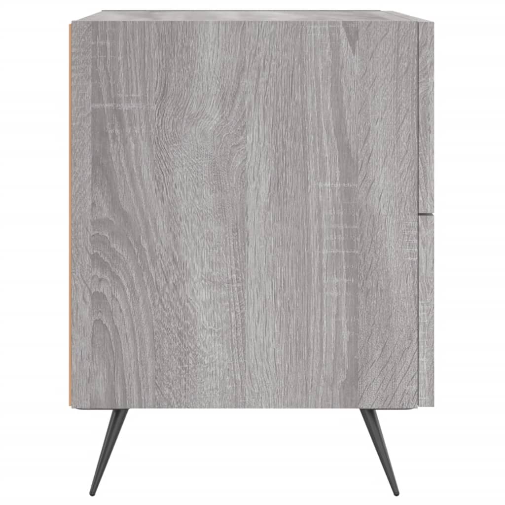 Grey Sonoma Bedside Cabinets 2pcs, 40x35x47.5 cm, Engineered Wood
