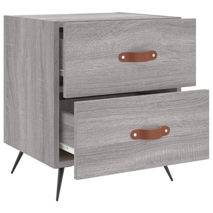 Grey Sonoma Bedside Cabinets 2pcs, 40x35x47.5 cm, Engineered Wood