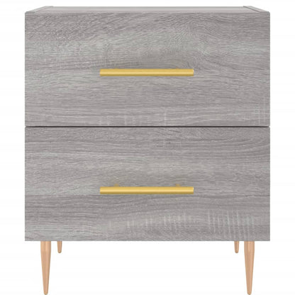 Grey Sonoma Engineered Wood Bedside Cabinets 2pcs, 40x35x47.5cm