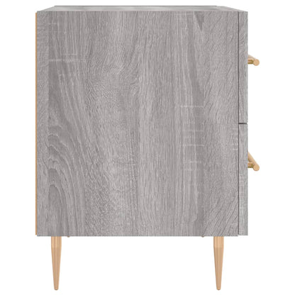 Grey Sonoma Engineered Wood Bedside Cabinets 2pcs, 40x35x47.5cm