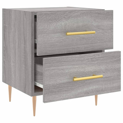 Grey Sonoma Engineered Wood Bedside Cabinets 2pcs, 40x35x47.5cm
