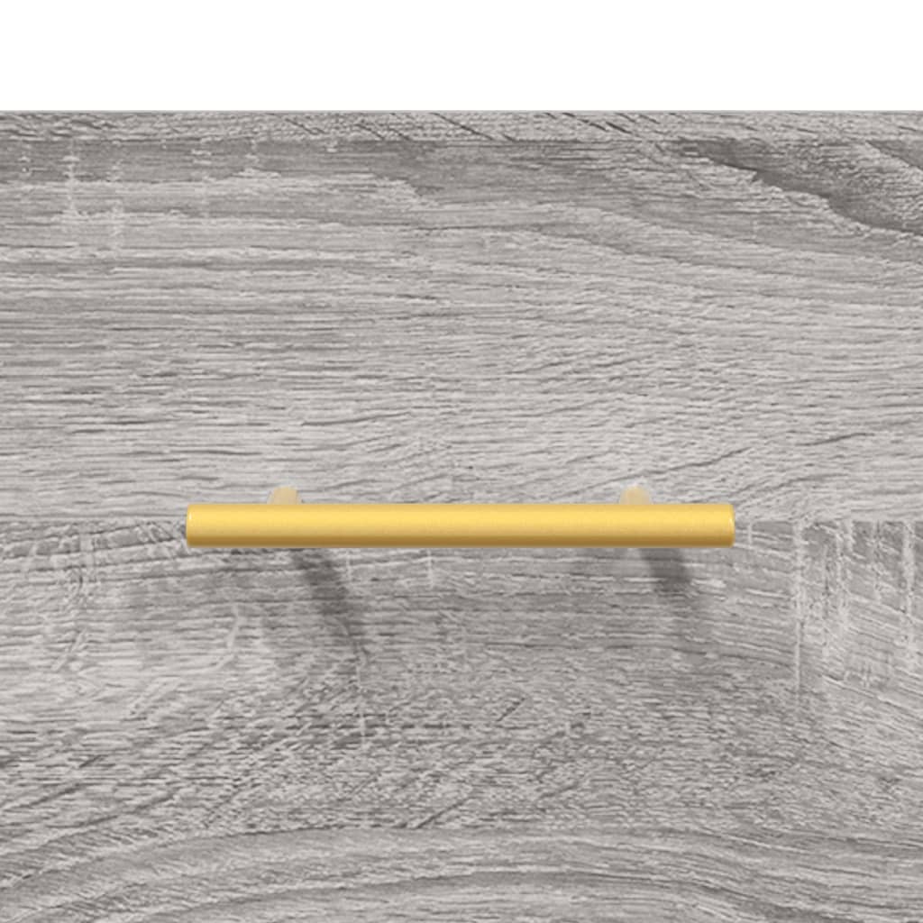 Grey Sonoma Engineered Wood Bedside Cabinets 2pcs, 40x35x47.5cm