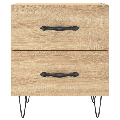 Sonoma Oak Bedside Cabinets Set, Engineered Wood, 40x35x47.5 cm