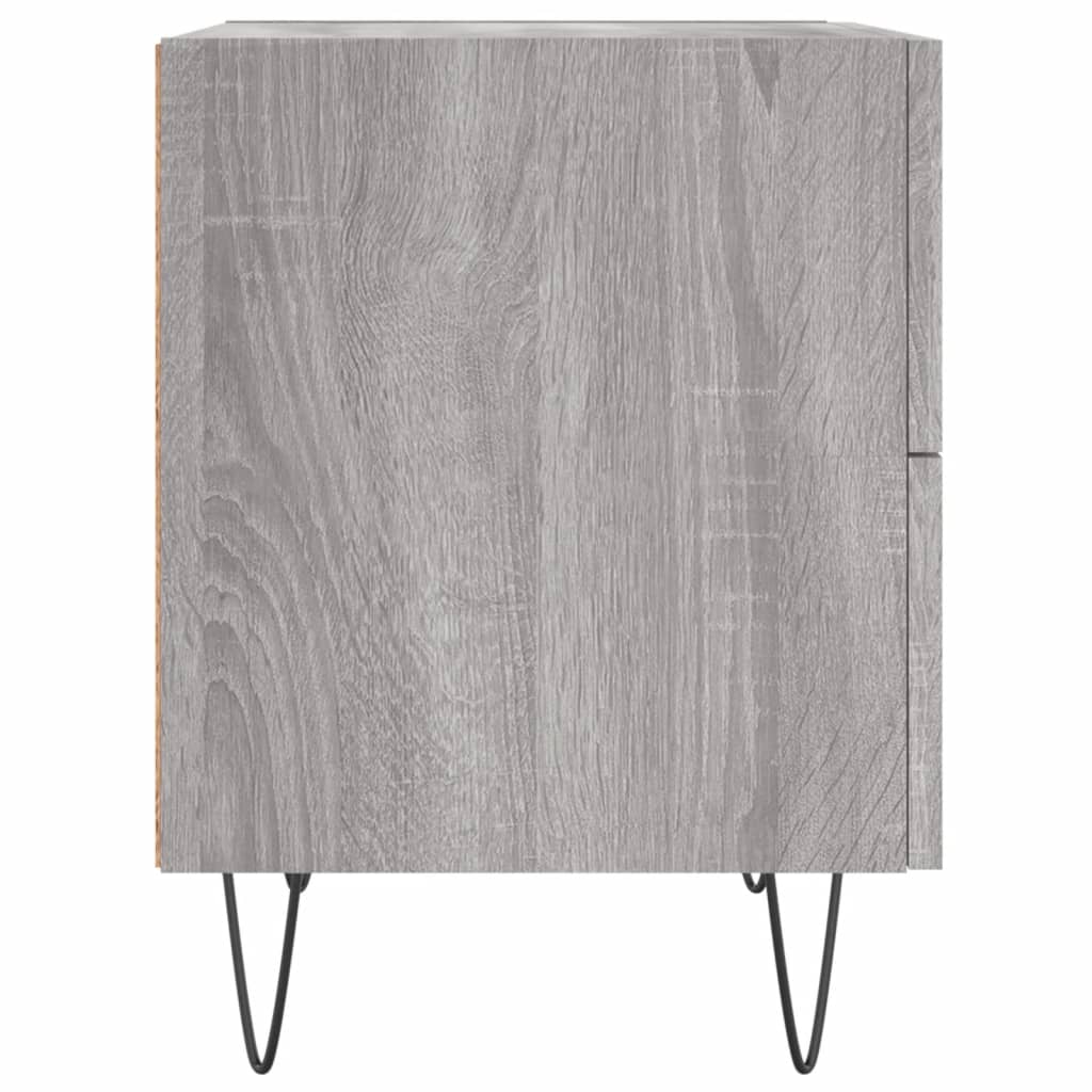 Grey Sonoma Bedside Cabinets 2 pcs - 40x35x47.5 cm Engineered Wood