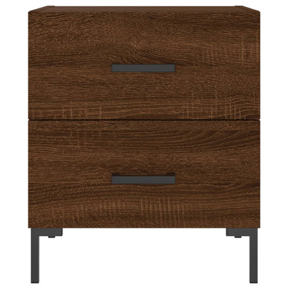 Bedside Cabinets 2 pcs Brown Oak 40x35x47.5 cm Engineered Wood