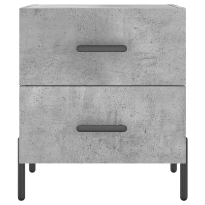Concrete Grey Bedside Cabinets Set, 2 pcs, 40x35x47.5 cm Engineered Wood