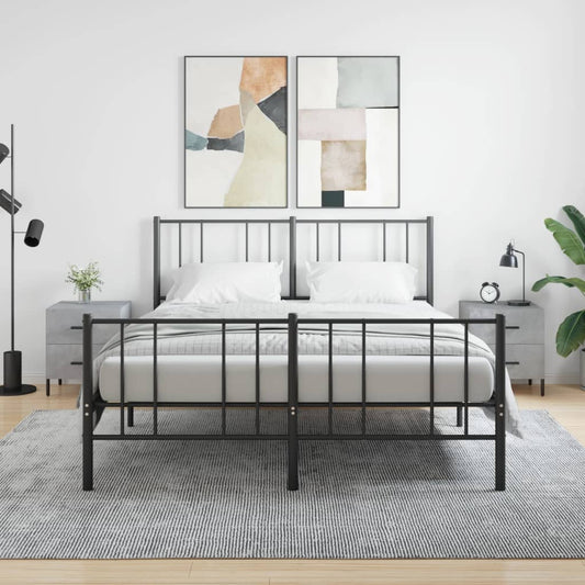 Concrete Grey Bedside Cabinets Set, 2 pcs, 40x35x47.5 cm Engineered Wood