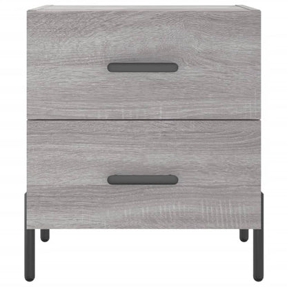 Grey Sonoma Bedside Cabinets 2 pcs - 40x35x47.5 cm Engineered Wood
