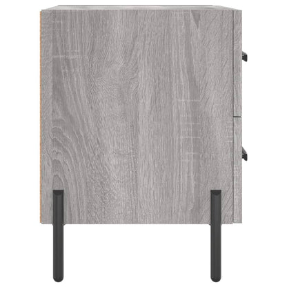 Grey Sonoma Bedside Cabinets 2 pcs - 40x35x47.5 cm Engineered Wood