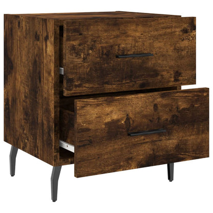 Smoked Oak Bedside Cabinets, 2 Pcs, 40x35x47.5 cm, Engineered Wood