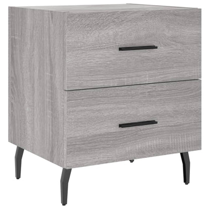 Grey Sonoma Bedside Cabinets 2 pcs - 40x35x47.5 cm Engineered Wood