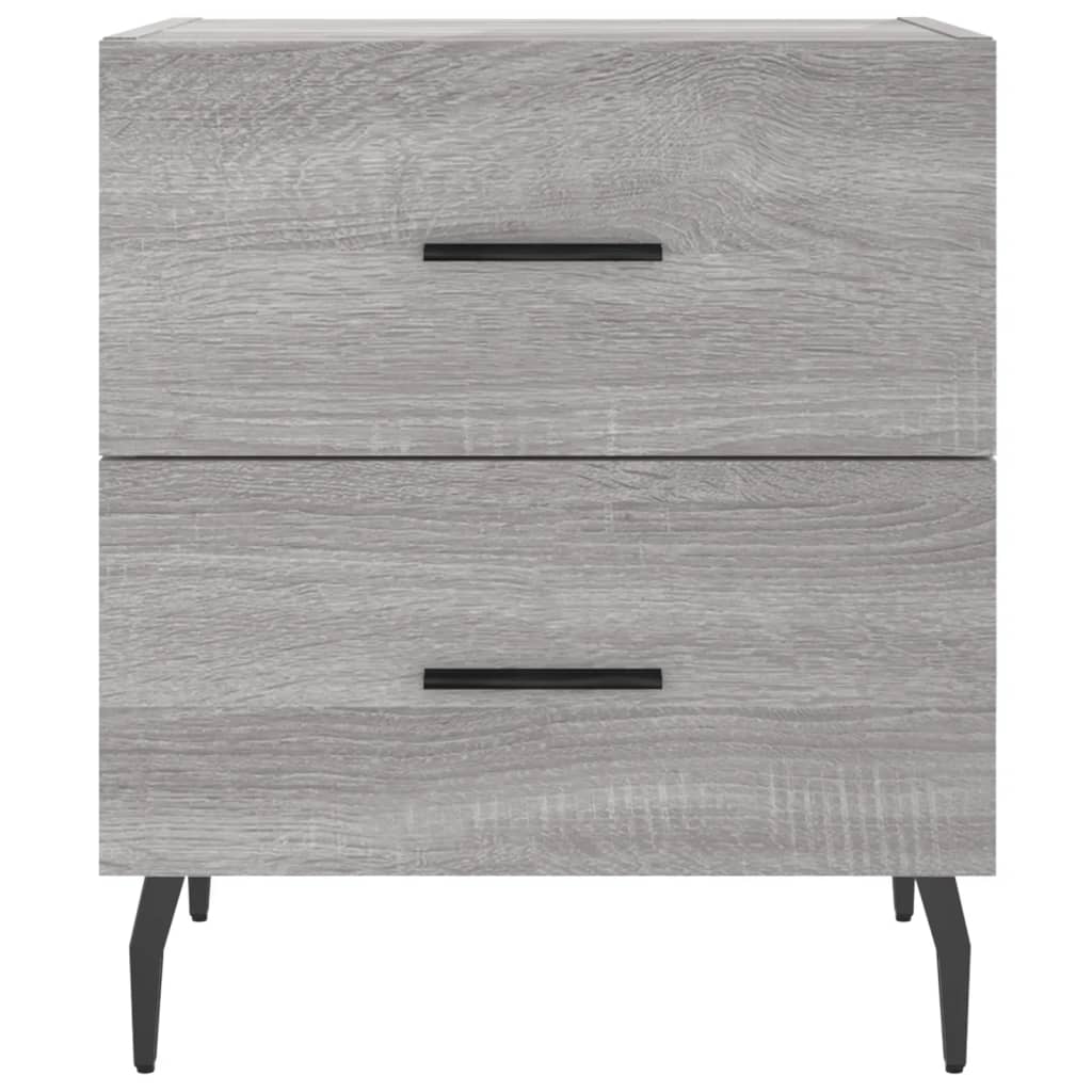 Grey Sonoma Bedside Cabinets 2 pcs - 40x35x47.5 cm Engineered Wood