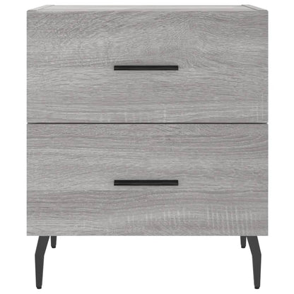 Grey Sonoma Bedside Cabinets 2 pcs - 40x35x47.5 cm Engineered Wood