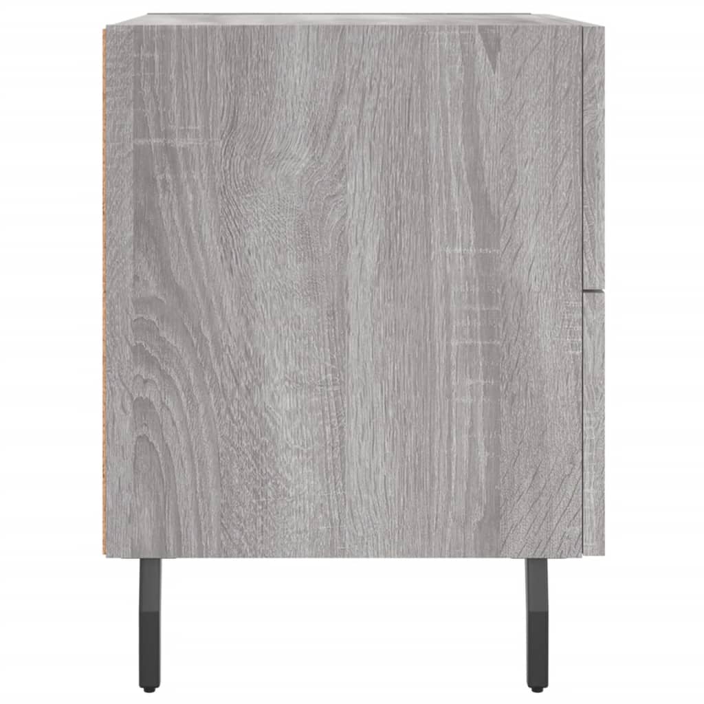 Grey Sonoma Bedside Cabinets 2 pcs - 40x35x47.5 cm Engineered Wood