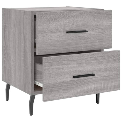 Grey Sonoma Bedside Cabinets 2 pcs - 40x35x47.5 cm Engineered Wood