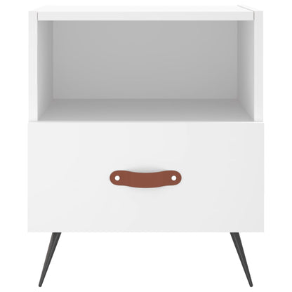 White Engineered Wood Bedside Cabinets Set, 2 pcs, 40x35x47.5 cm