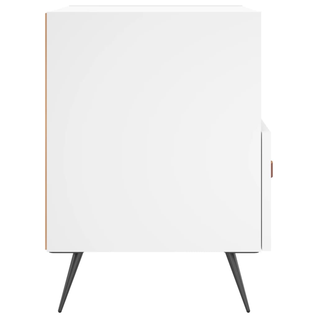 White Engineered Wood Bedside Cabinets Set, 2 pcs, 40x35x47.5 cm