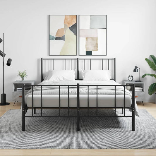 Concrete Grey Bedside Cabinets, 2pcs, Engineered Wood, 40x35x47.5 cm