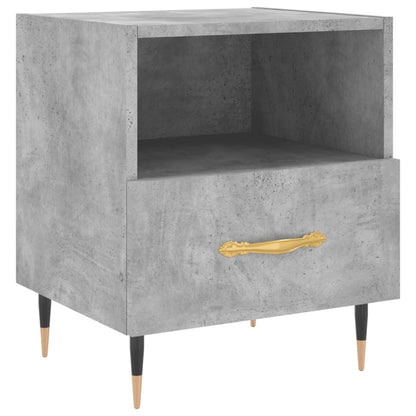 Concrete Grey Bedside Cabinets 2 Pcs, Engineered Wood, 40x35x47.5 cm