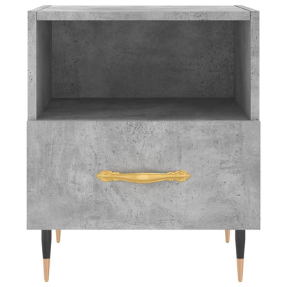 Concrete Grey Bedside Cabinets 2 Pcs, Engineered Wood, 40x35x47.5 cm
