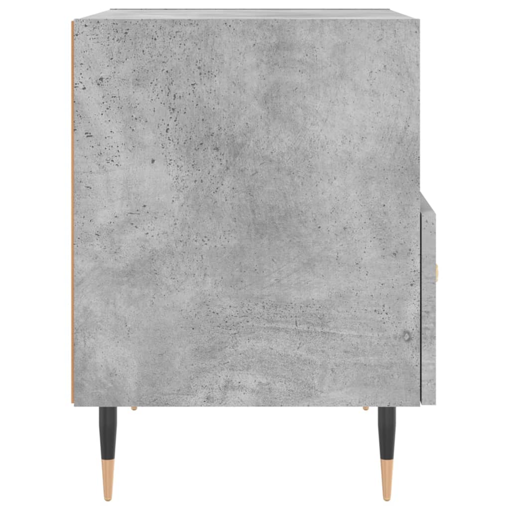 Concrete Grey Bedside Cabinets 2 Pcs, Engineered Wood, 40x35x47.5 cm