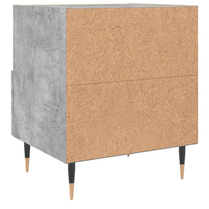 Concrete Grey Bedside Cabinets 2 Pcs, Engineered Wood, 40x35x47.5 cm