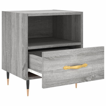 Grey Sonoma Bedside Cabinets Set of 2 - 40x35x47.5 cm Engineered Wood