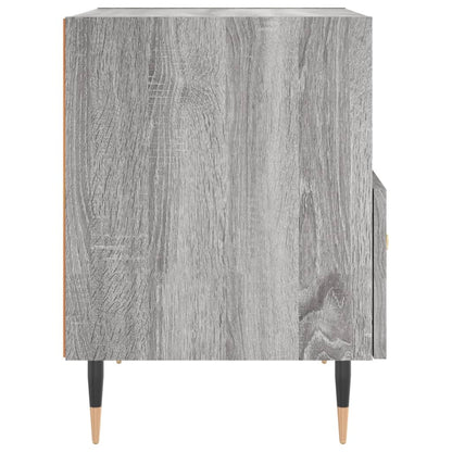 Grey Sonoma Bedside Cabinets Set of 2 - 40x35x47.5 cm Engineered Wood