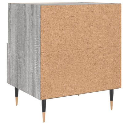 Grey Sonoma Bedside Cabinets Set of 2 - 40x35x47.5 cm Engineered Wood