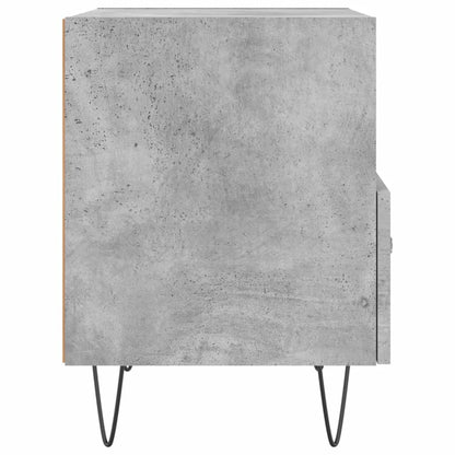 Concrete Grey Bedside Cabinets 2pcs - Engineered Wood, 40x35x47.5 cm