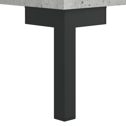 Modern Concrete Grey Bedside Cabinets 2pcs, Engineered Wood 40x35x47.5cm