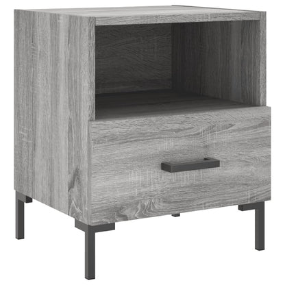 Grey Sonoma Engineered Wood Bedside Cabinets 2 pcs, 40x35x47.5 cm