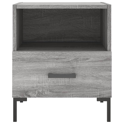 Grey Sonoma Engineered Wood Bedside Cabinets 2 pcs, 40x35x47.5 cm