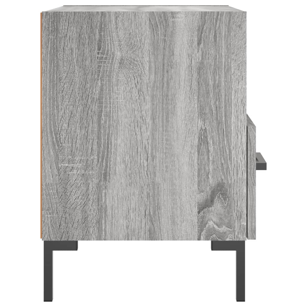 Grey Sonoma Engineered Wood Bedside Cabinets 2 pcs, 40x35x47.5 cm