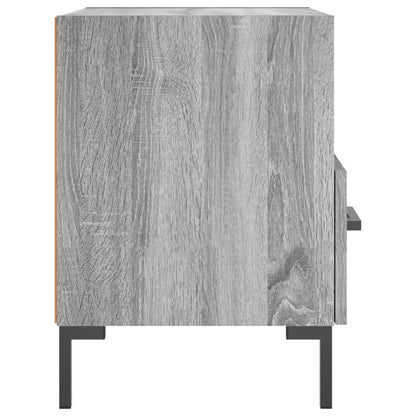 Grey Sonoma Engineered Wood Bedside Cabinets 2 pcs, 40x35x47.5 cm